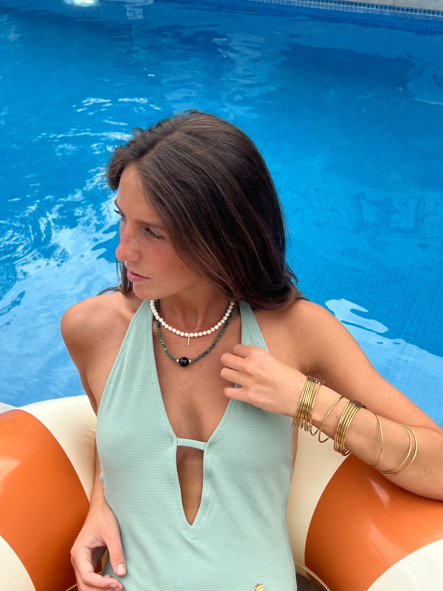 Collar Maria verde