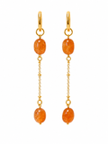 PENDIENTE HIEDRA TWO NARANJA