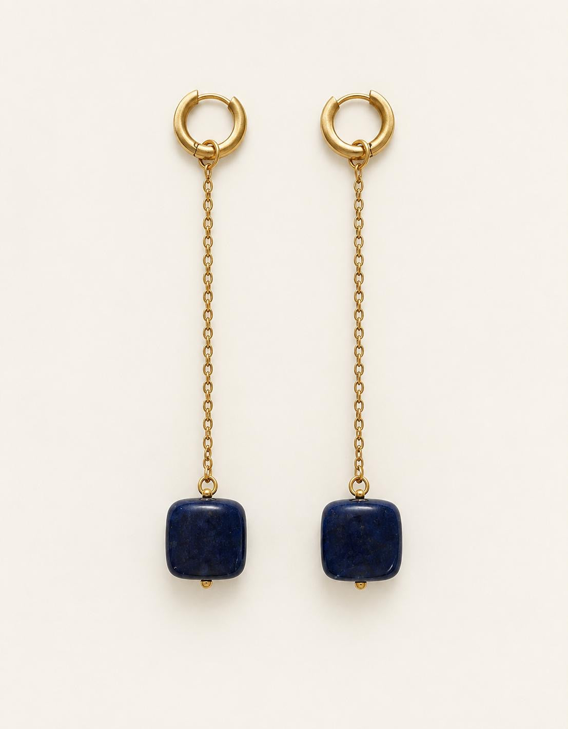 Pendientes Hiedra XL azul