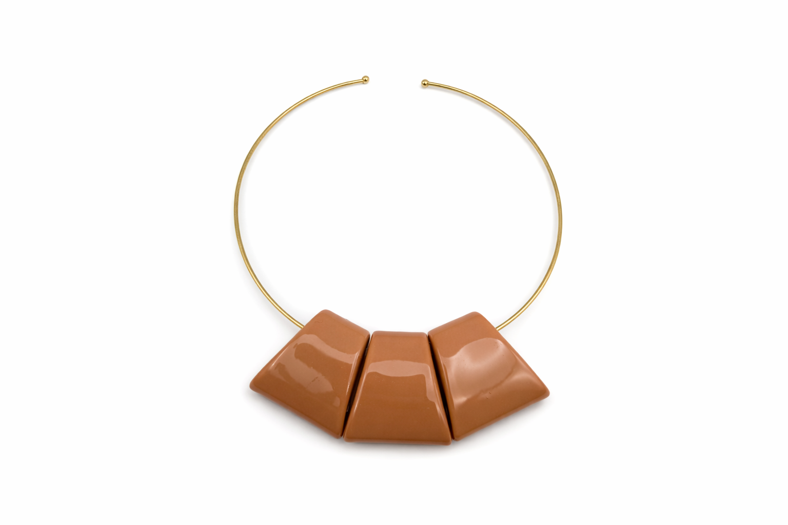 COLLAR ESCLAVA ABANICO MARRÓN