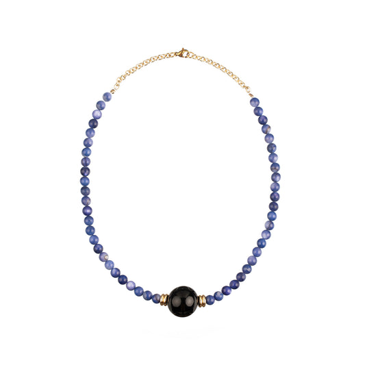 Collar Maria azul