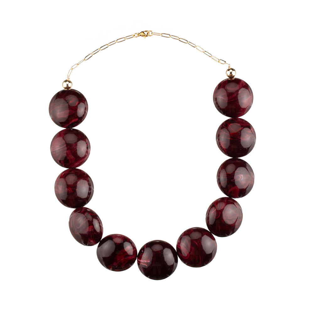 Collar Marte burdeos