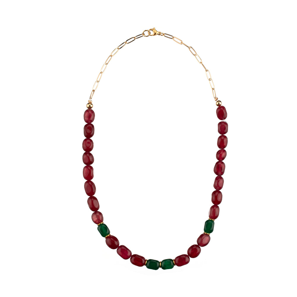 Collar Encina granate