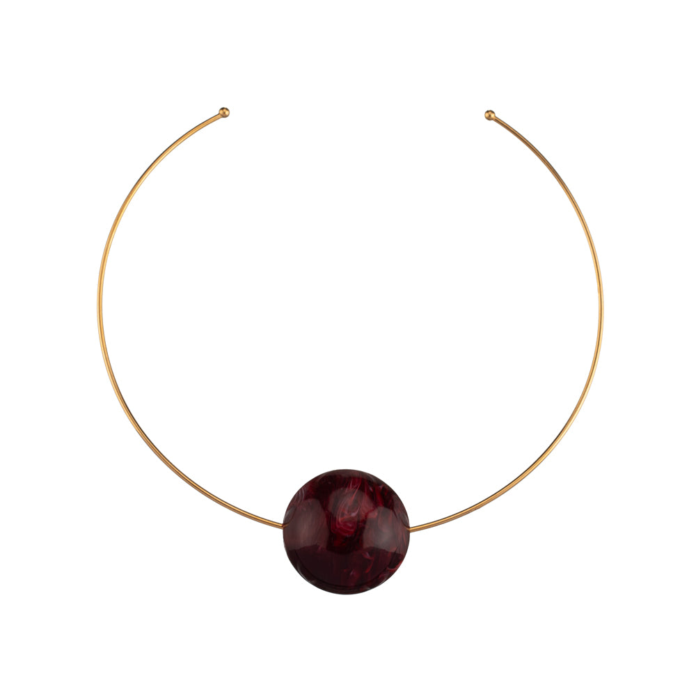 Collar Lota Marte granate