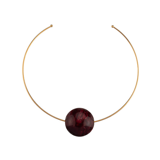 Collar Lota Marte granate