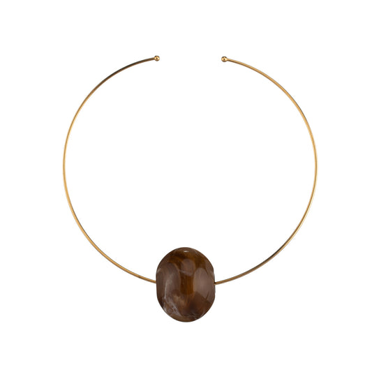 Collar Lota Marte marrón