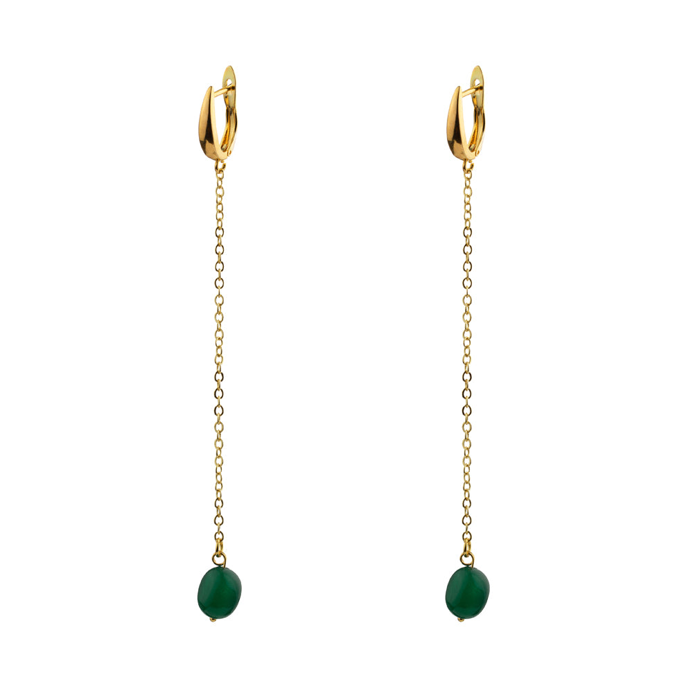 Pendiente Hiedra verde