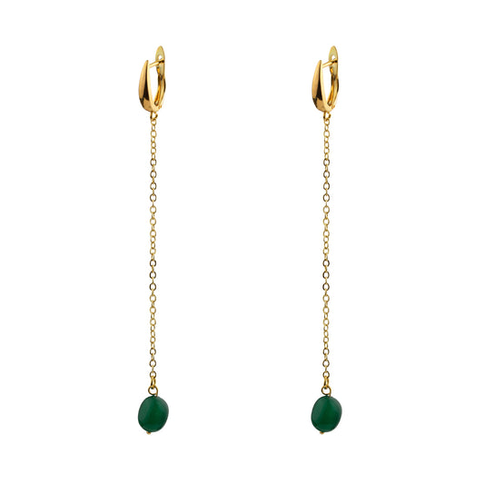 Pendiente Hiedra verde